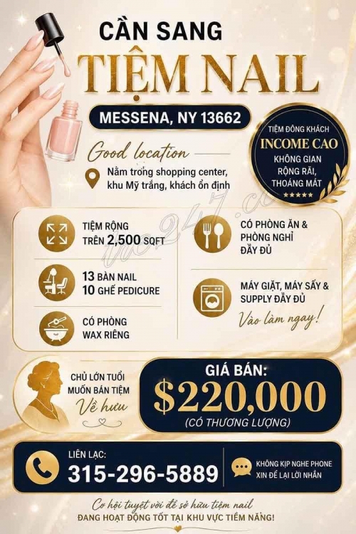Sang Tiệm Nail In New York