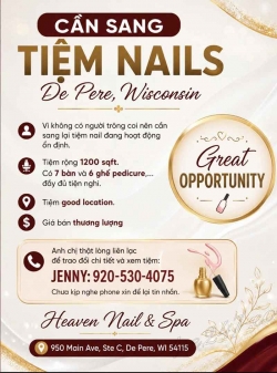 Sang Lại Tiệm Nail Khu De Pere, Wisconsin