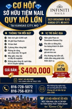 Tiệm Nail Sang Lại Kansas City, Missouri
