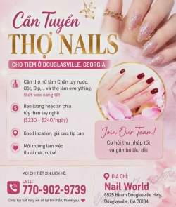 Tiệm Nail Tuyển Thợ Tại Douglasville, Georgia – Dip, Everything