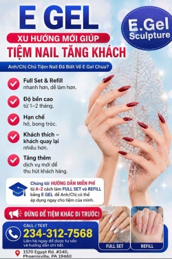 E GEL XU HƯỚNG MỚI GIÚP TIỆM NAIL TĂNG KHÁCH
