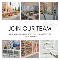 Tuyển Gấp Thợ Nail Ở Coral Springs, Florida – Tay chân nước, Dip