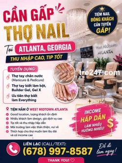 Việc Làm Nail Ở Atlanta, Georgia – Cần Tay chân nước, Gel, Everything