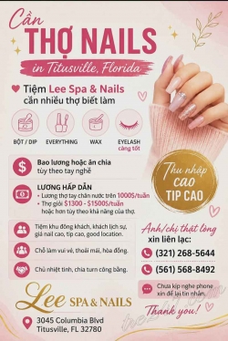 Việc Làm Nail Ở Titusville, Florida – Cần Tay chân nước, Dip, Everything