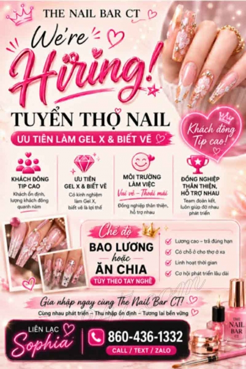Việc Làm Nail Ở Berlin, Connecticut – Cần Gel, Design