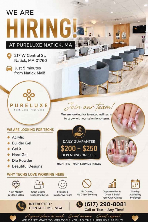 Việc Làm Nail Ở Natick, Massachusetts